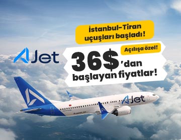 AJet ile İstanbul’dan Tiran’a Uçuşlar Başladı!